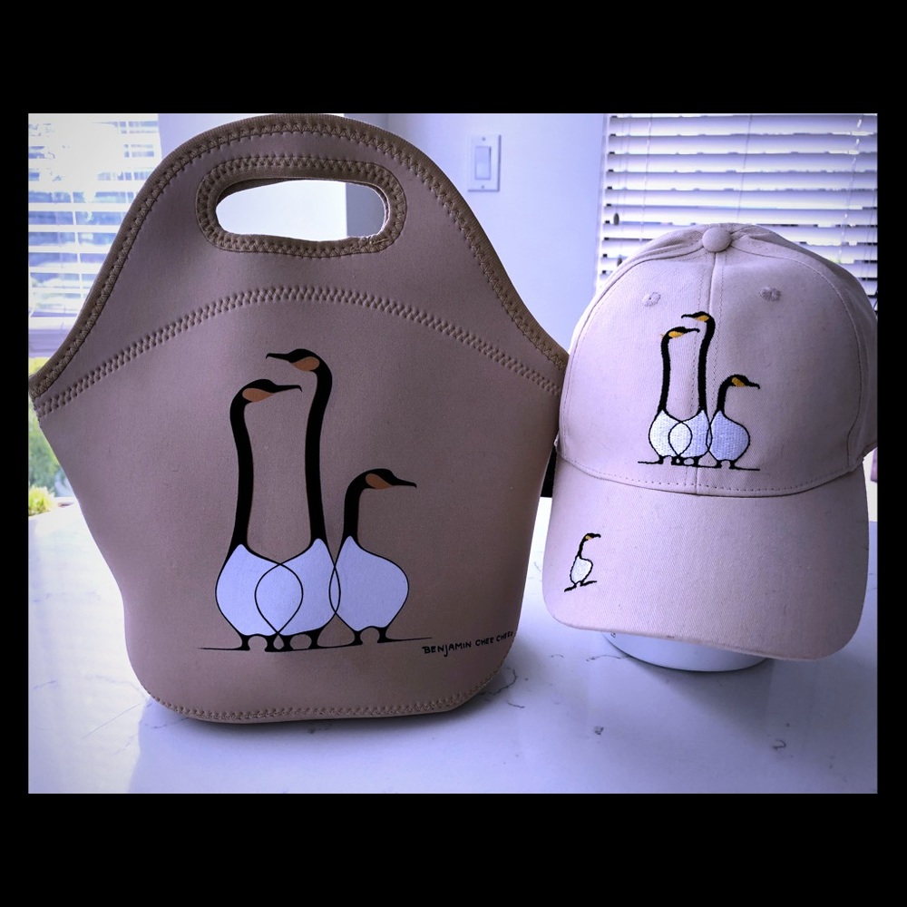 Benjamin Chee Chee insulated lunch bag & Cap